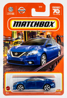 2023 Matchbox #70 2016 Nissan Sentra DEEP BLUE PEARL | 5-SPOKE SPORT WHEEL | FSC