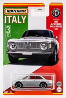 2021 Matchbox Global | Italy #3 1965 Alfa Romeo Giulia Sprint GTA SILVER | FSC