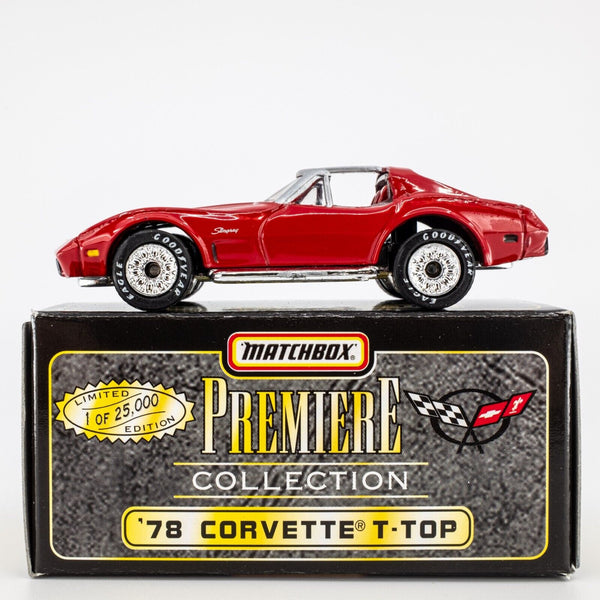 1997 Matchbox "Premiere Collection Corvette" '78 Corvette T-Top RED | BOXED