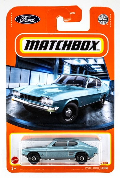 2022 Matchbox #41 1970 Ford Capri BLUE MINK METALLIC | FSC