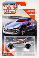 2020 Matchbox Moving Parts FWD41 Renault Trezor Concept MATTE SILVER | FSC