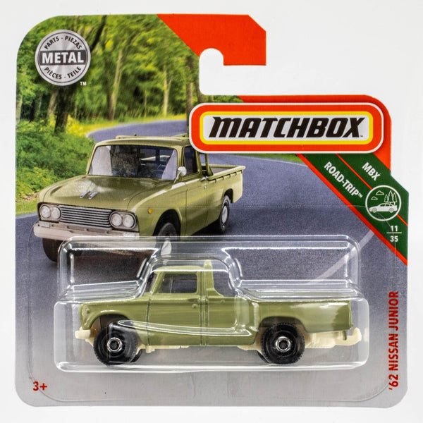 2018 Matchbox #14 '62 Nissan Junior PASTEL GREEN | RINGED DISC WHEEL | FSSC