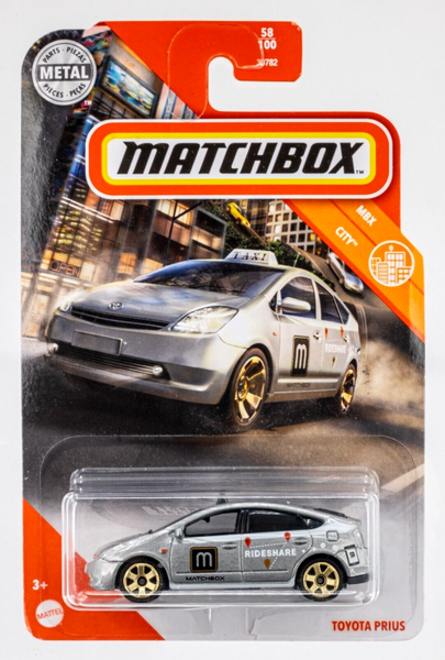 2020 Matchbox #58 2009 Toyota Prius Taxi SILVER | RIDESHARE | FSC