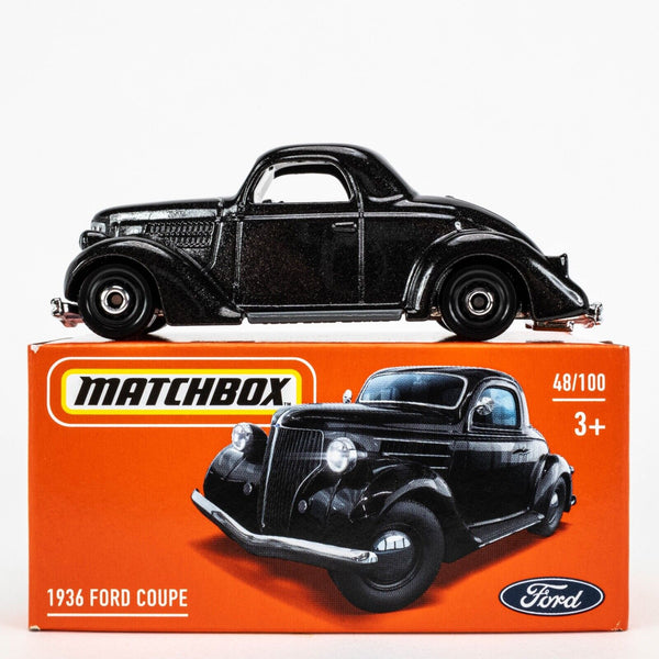 2022 Matchbox Power Grabs #48 1936 Ford Coupe BLACK METALLIC | FSB