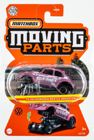 2022 Matchbox Moving Parts #42 '72 Volkswagen Beetle Dragster MAGENTA HAZE | FSC