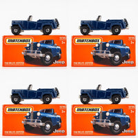 2024 Matchbox Power Grabs #10 1948 Willys Jeepster BLUE | 4-PACK LOT | FSB