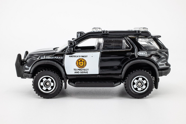 2019 Matchbox #58 Ford Explorer Police BLACK | SAN DIEGO POLICE | MINT