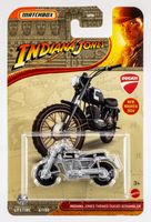 2024 Matchbox #6 Indiana Jones Themed Ducati Scrambler SILVER METALLIC | FSC