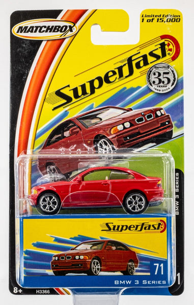 2004 Matchbox Superfast #71 BMW 3 Series ELECTRIC RED | FSC