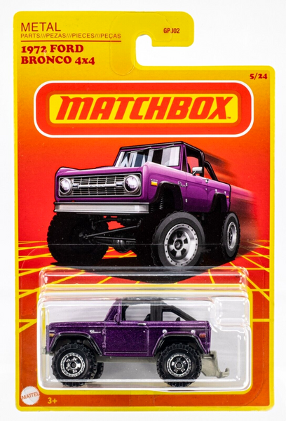 2021 Matchbox Target Retro #5 1972 Ford Bronco PURPLE METALLIC | FSC