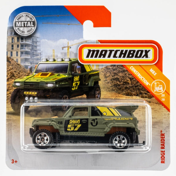 2018 Matchbox #125 Ridge Raider MATTE OLIVE GREEN | MBX OFF-ROADING 57 | FSSC