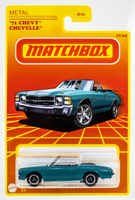 2021 Matchbox Target Retro #17 '71 Chevy Chevelle TEAL | FSC