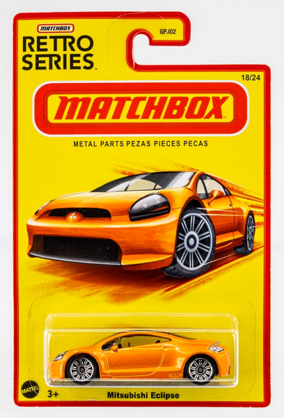 2022 Matchbox Target Retro #18 Mitsubishi Eclipse BRIGHT ORANGE METALLIC | FSC