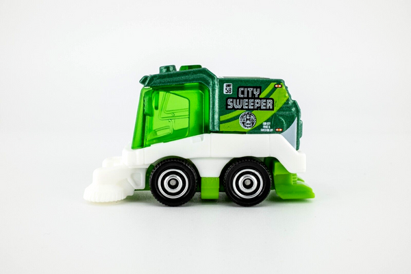 2020 Matchbox #21 MBX Mini Swisher GREEN | WHITE | CITY SWEEPER | MINT