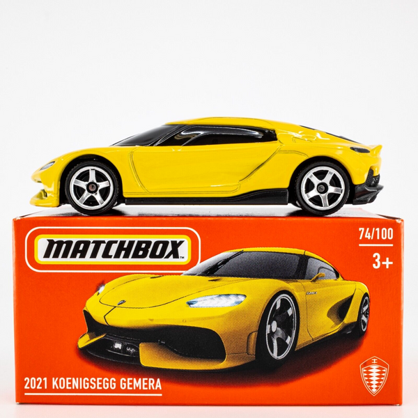 2023 Matchbox Power Grabs #74 2021 Koenigsegg Gemera YELLOW | FSB