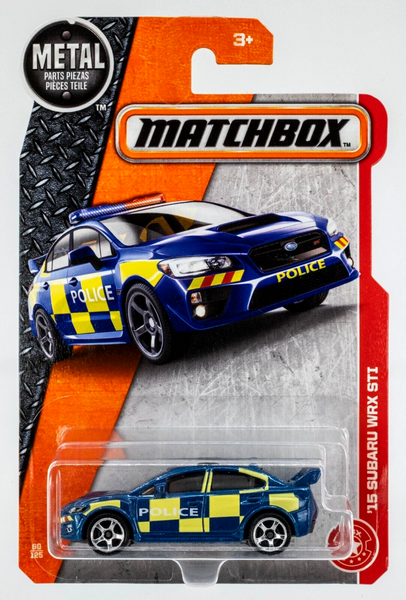 2017 Matchbox #60 '15 Subaru WRX STI BLUE | POLICE | FSC