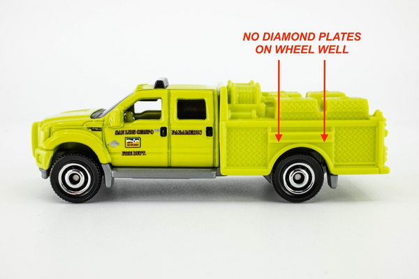 2020 Matchbox #22 Ford F-550 Super Duty SAFETY YELLOW | w/o DIAMOND PLATE | MINT