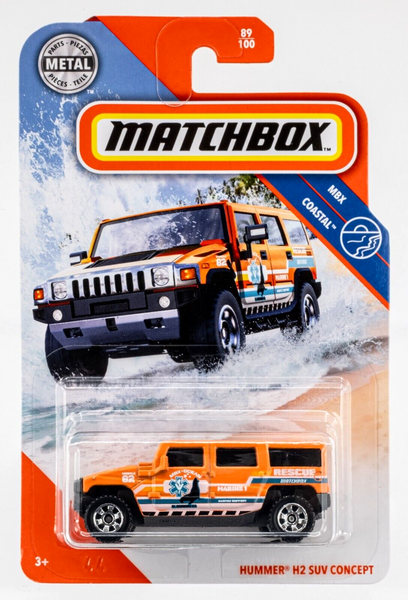 2020 Matchbox #89 Hummer H2 SUV Concept ORANGE | MBX OCEAN MARINE 1 | FSC