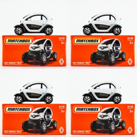 2024 Matchbox Power Grabs #65 2022 Renault Twizy PEARL WHITE | 4-PACK LOT | FSB