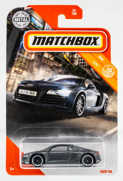 2020 Matchbox #29 Audi R8 DAYTONA GREY PEARL EFFECT | LIGHT SHADE | FSC