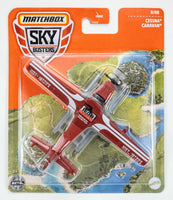 2021 Matchbox Sky Busters 68982 #12 Cessna Caravan DARK RED | VOLCANO | FSC