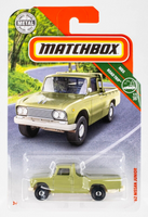 2018 Matchbox #14 '62 Nissan Junior PASTEL GREEN | RINGED DISC WHEEL | FSC