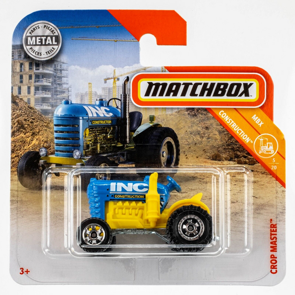 2018 Matchbox #40 Crop Master BLUE | INC CONSTRUCTION | SMALL RIM VARIANT | FSSC