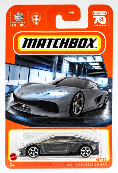 2023 Matchbox #45 2021 Koenigsegg Gemera ASH (GUNMETAL GREY) | FSC