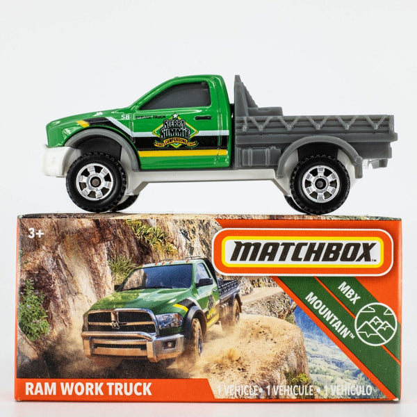 2020 Matchbox Power Grabs #77 Ram Work Truck GREEN | SIERRA SUMMIT CAMP | FSB