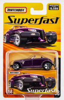 2005 Matchbox Superfast #58 Plymouth Prowler PROWLER PURPLE CLEARCOAT | FSC