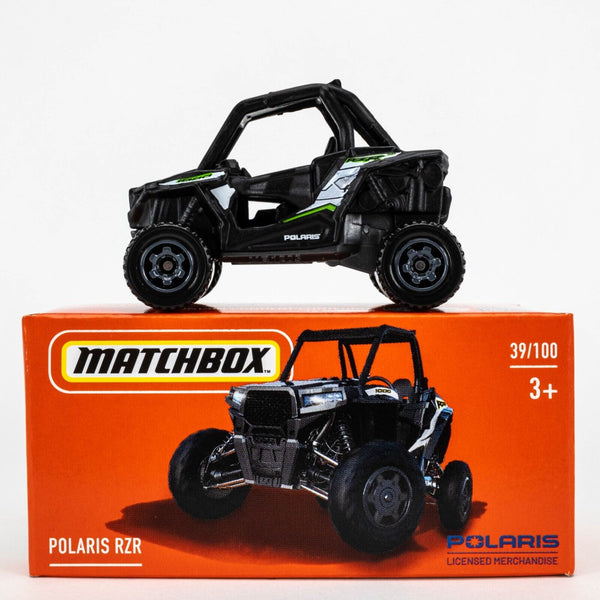 2022 Matchbox Power Grabs #39 Polaris RZR BLACK | GREEN | FSB