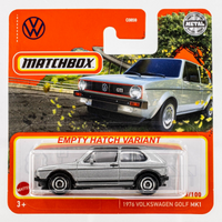 2022 Matchbox #25 1976 Volkswagen Golf MK1 DIAMOND SILVER | EMPTY HATCH | FSSC