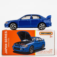 2024 Matchbox Japan Series J-23 1996 Mitsubishi Lancer Evolution IV BLUE | FSB