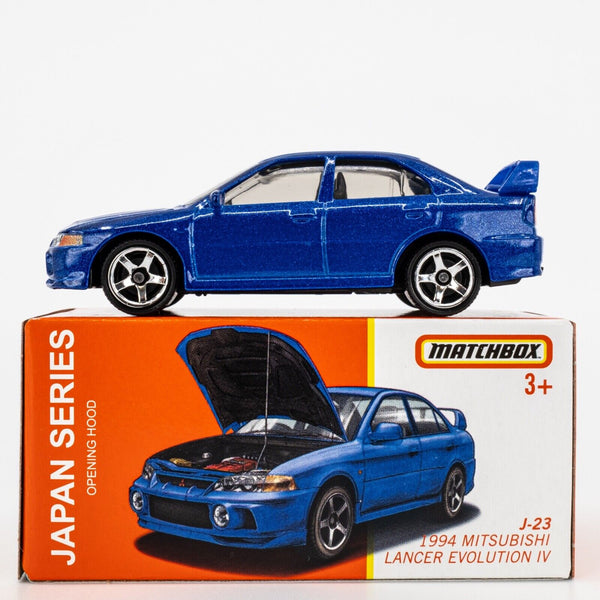 2024 Matchbox Japan Series J-23 1996 Mitsubishi Lancer Evolution IV BLUE | FSB