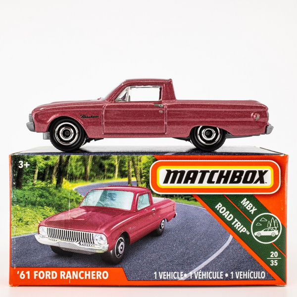 2018 Matchbox Power Grabs #30 '61 Ford Ranchero HIBISCUS METALLIC | FSB