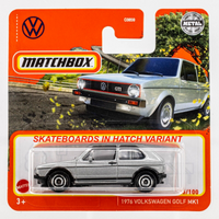 2022 Matchbox #25 1976 Volkswagen Golf MK1 SILVER | SKATEBOARDS IN HATCH | FSSC