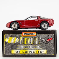 1997 Matchbox "Premiere Collection Corvette" '97 Corvette RED METALLIC | BOXED