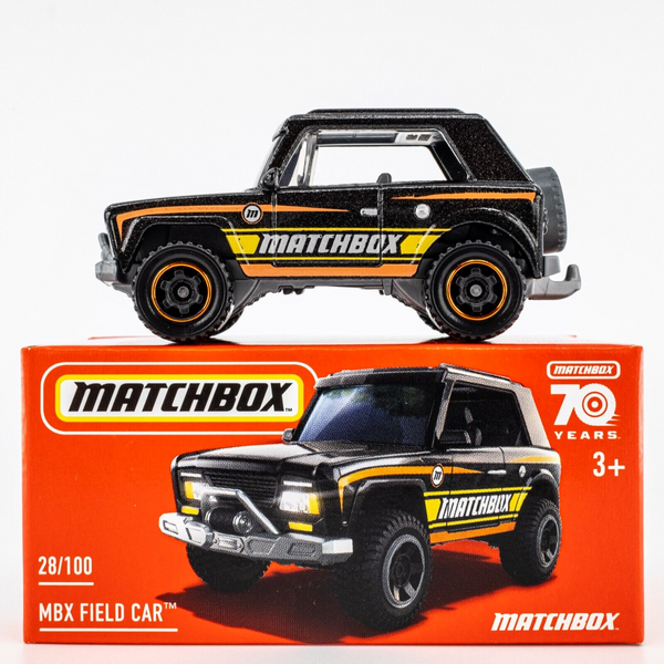 2023 Matchbox Power Grabs #28 MBX Field Car BLACK METALLIC | FSB