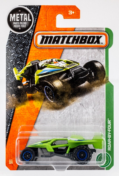 2017 Matchbox #111 Roar-By-Four MATTE NEON GREEN | FSC