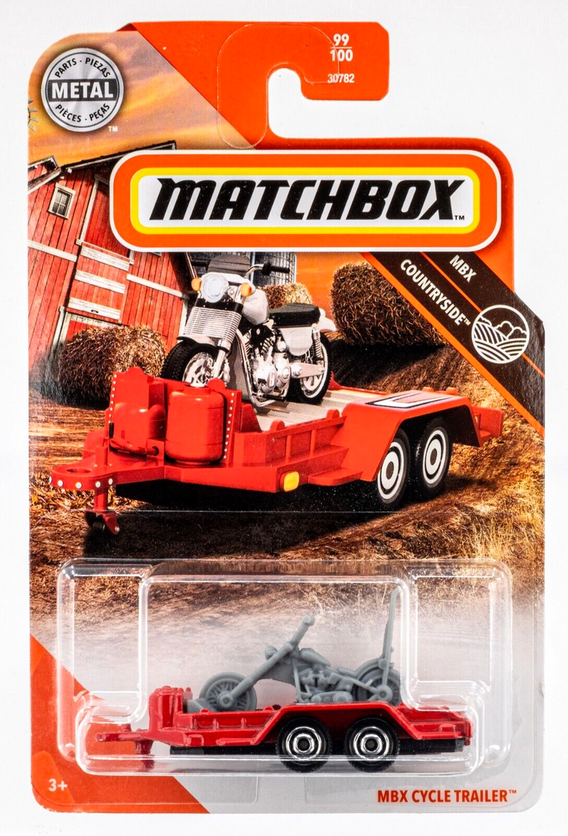 2020 Matchbox #99 MBX Cycle Trailer RED | CHOPPER VARIANT | FSC ...
