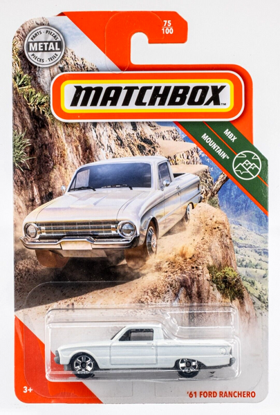 2020 Matchbox #75 '61 Ford Ranchero CORINTHIAN WHITE | SIX-SPOKE WHEEL | FSC