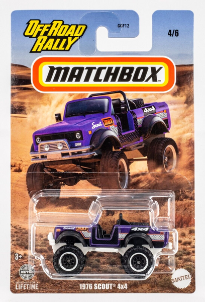 2024 Matchbox Off Road Rally #4 1976 Scout 4x4 PURPLE | NO IH LOGO | FSC