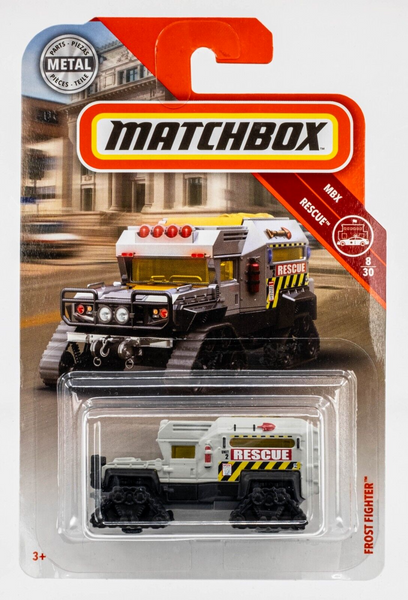 2018 Matchbox #59 Frost Fighter MATTE GREY | RESCUE | FSC