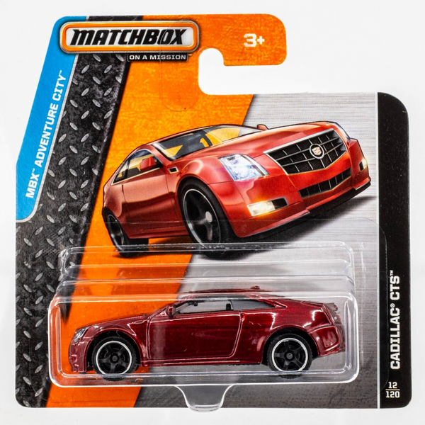 2014 Matchbox #12 Cadillac CTS CRIMSON RED METALLIC | BLACK INTERIOR | FSSC