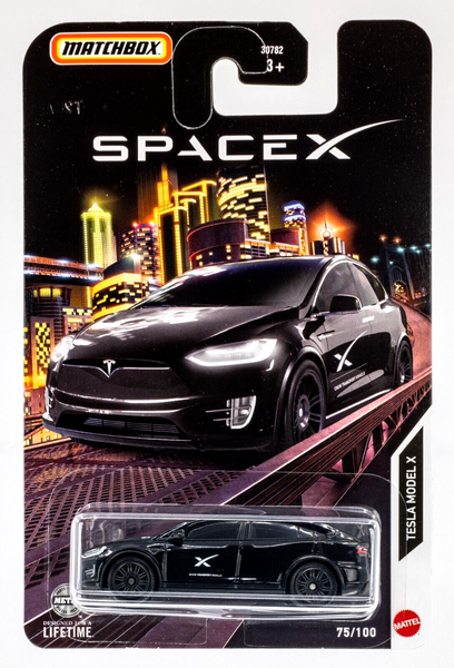 2024 Matchbox #75 Tesla Model X BLACK | SPACEX | FSC