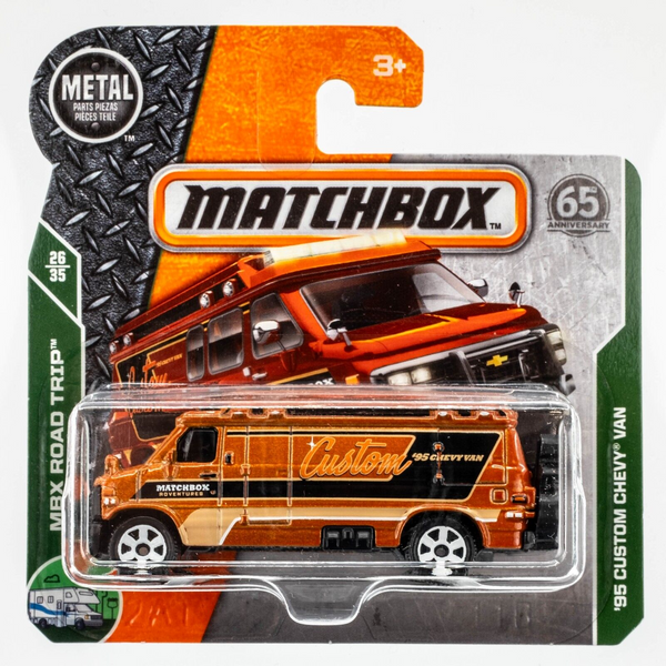 2018 Matchbox #'95 Custom Chevy Van COPPER METALLIC | MOTORBIKE VARIANT | FSSC