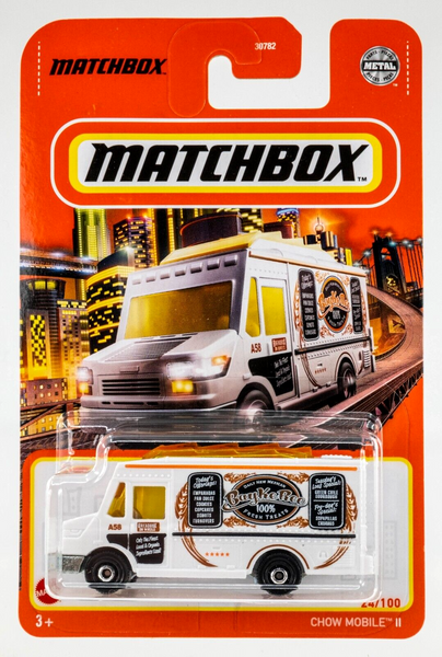 2021 Matchbox #24 Chow Mobile II WHITE | BAYKEREE 100% FRESH TREATS | FSC