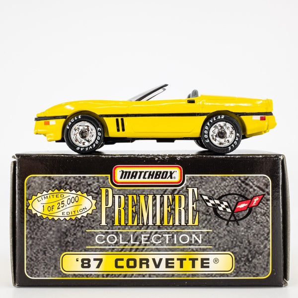 1997 Matchbox "Premiere Collection Corvette" '87 Corvette YELLOW | BOXED