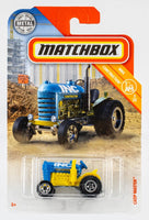 2018 Matchbox #40 Crop Master BLUE | INC CONSTRUCTION | SMALL RIM VARIANT | FSC