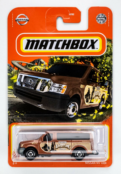 2022 Matchbox #1 Nissan NV (Passenger) Van BROWN | NEW ZEALAND | FSC